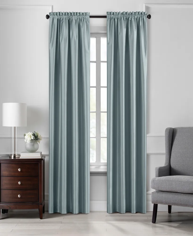 Colette 52" x 95" Faux Silk Blackout Curtain Panel