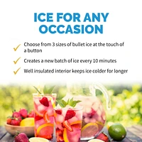 Newair Countertop Ice Maker, 28 lbs. of Ice a Day, 3 Ice Sizes, Bpa-Free Parts