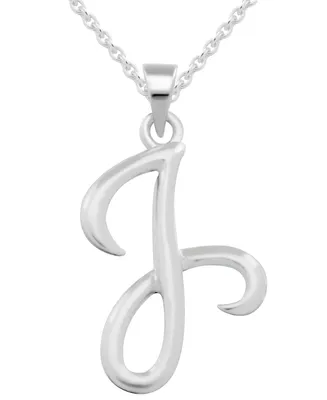 Capital Initial Pendant in Sterling Silver