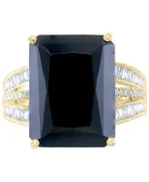 Effy Onyx & Diamond (3/8 ct. t.w.) Statement Ring in 14k Gold