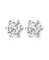 Steeltime Stainless Steel Stud Earrings - Silver