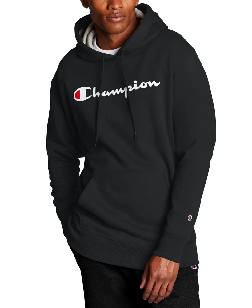 Champion Men's Script Logo Powerblend Hoodie