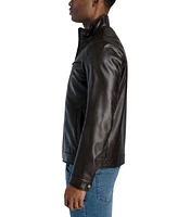 Michael Kors Men's Perforated Faux Leather Hipster Jacket, Created for Macy's