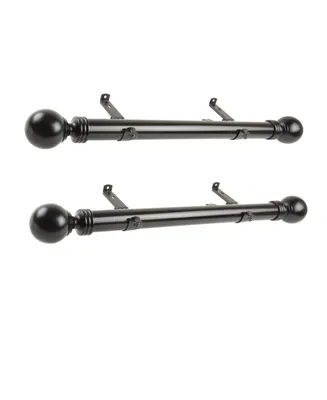 Sphere 1.5" Side Curtain Rod 12-20" (Set of 2)