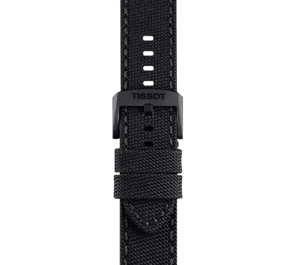 Tissot Men's Swiss T-Sport Chrono Xl Black Fabric Strap Watch 45mm