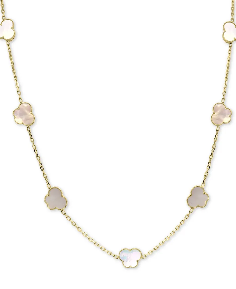 Sigrid Olsen Statement Necklace with MOP Mother of Pearl Beads Links - Ruby  Lane