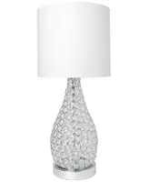 Elegant Designs Elipse Crystal Pinned Decorative Gourd Accent Table Lamp