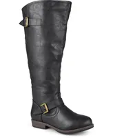 Journee Collection Women's Spokane Wide Calf Knee High Riding Boots