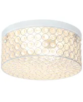 Elegant Designs Elipse Crystal 2 Light Round Ceiling Flush Mount