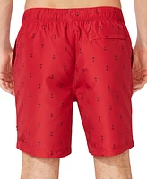 Nautica Men's Quick-Dry Anchor-Print 8" Swim Trunks