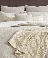 Closeout! Kenneth Cole New York Lawrence Beige Full/Queen Duvet Cover Set