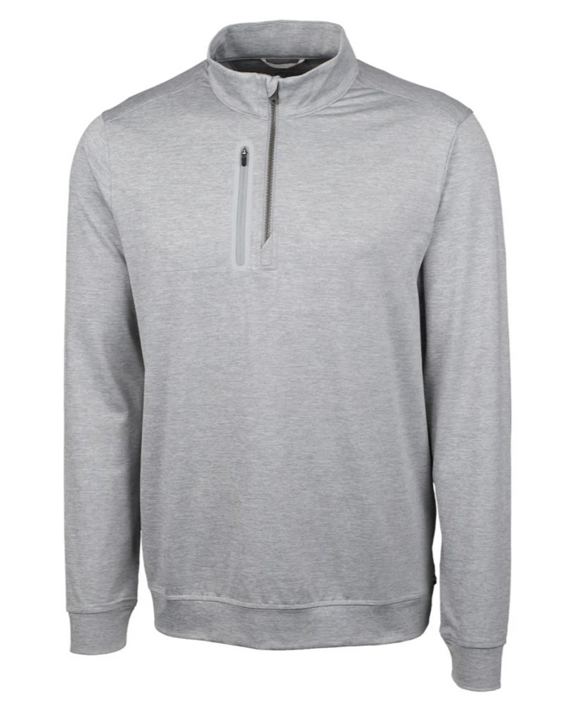 Cutter & Buck Big Tall Stealth Heathered Quarter Zip Pullover Jacket