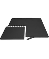 ProsourceFit Exercise Puzzle Mat 1-in, 24 Sq Ft - 6 Tiles