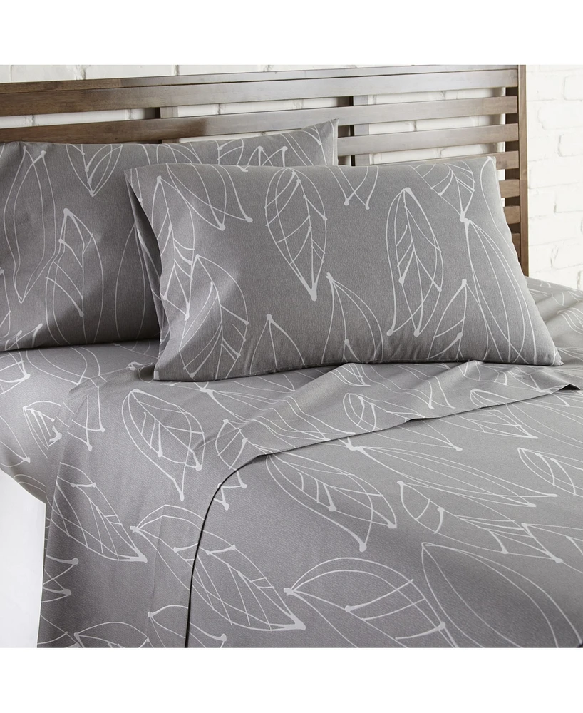 Southshore Fine Linens Modern Foliage Ultra Soft 4-Pc. Sheet Sets