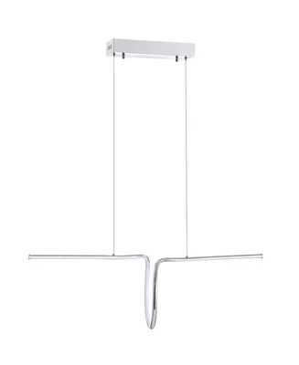 Ali 34.5" Dimmable Adjustable Integrated Led Linear Pendant