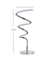 Scribble 19.75" Modern Dimmable Integrated Led Table Lamp