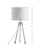 Wyman 30.5" Surveyor's Tripod Crystal, Led Table Lamp