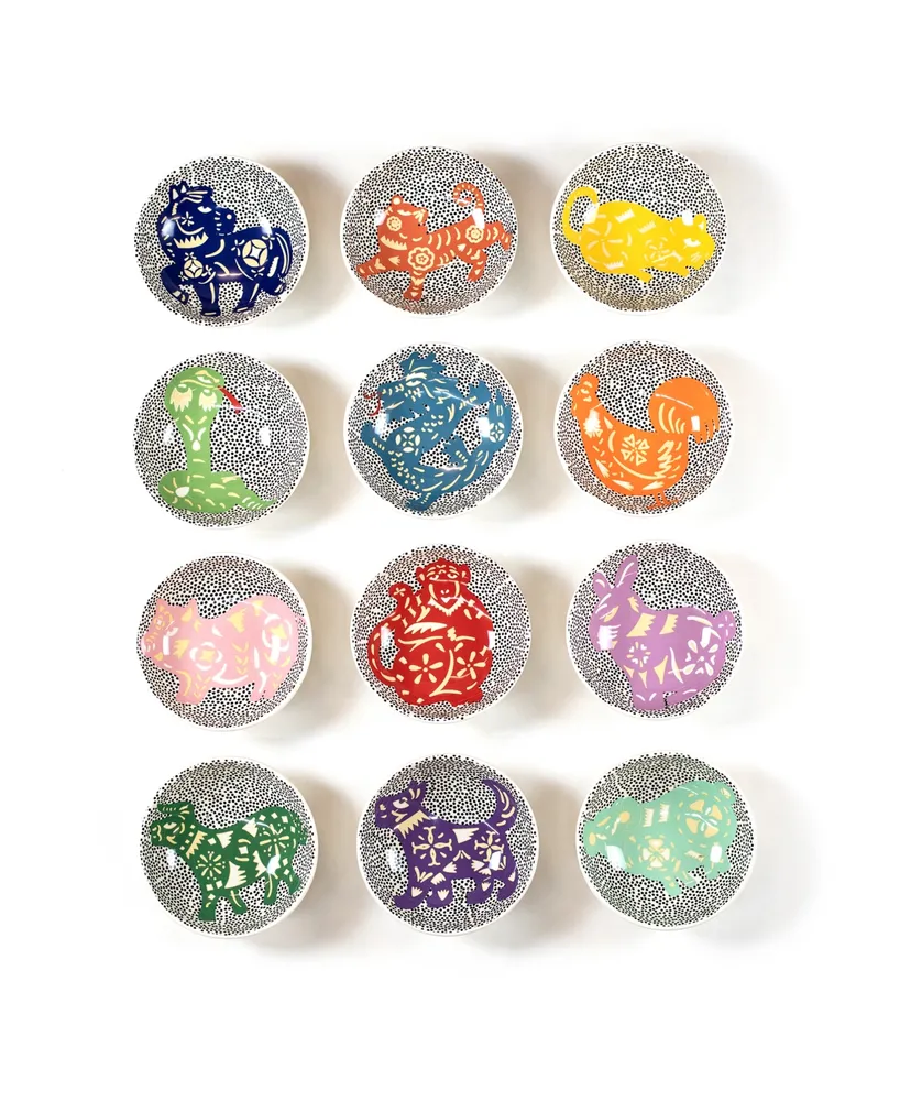 Coton Colors by Laura Johnson Chinese Zodiac Rat Bowl
