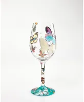 Enesco Lolita Butterfly Wishes Wine Glass
