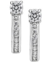 Giani Bernini Small Cubic Zirconia Huggie Hoop Earrings in Sterling Silver, 0.5", Created for Macy's