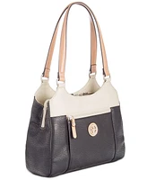 Giani Bernini Colorblock Pebbled 4-Poster Tote, Exclusively at Macy's