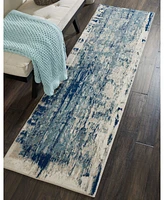 Long Street Looms Samuel SAM16 Ivory 2'2" x 7'6" Runner Rug