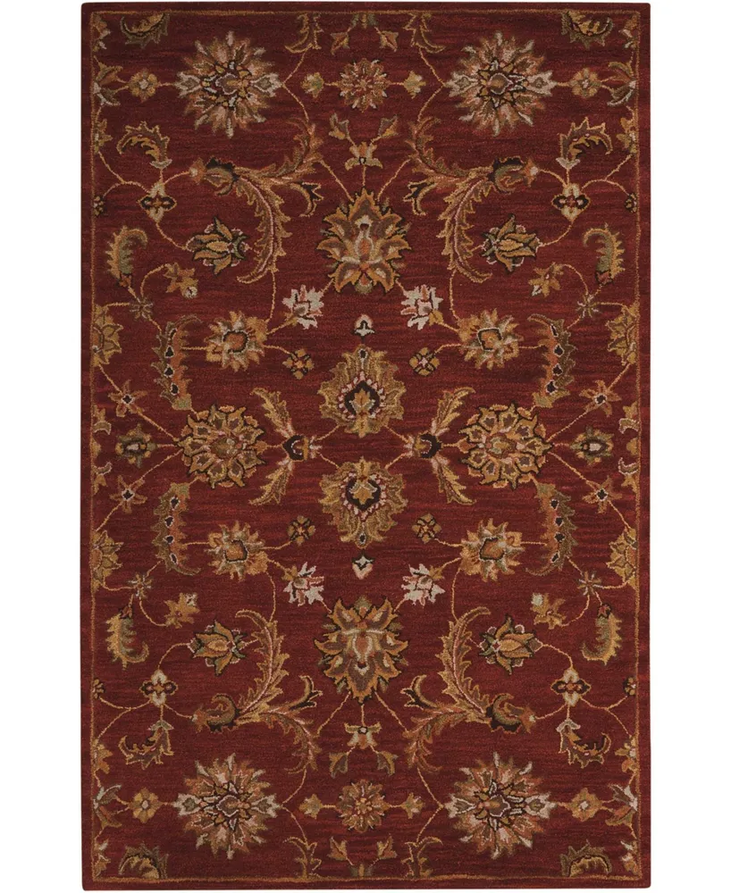 Long Street Looms India House IH83 Brick 3'6" x 5'6" Area Rug