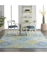 Long Street Looms Shady Brights SHA23 Midnight 7'9" x 10'10" Outdoor Area Rug