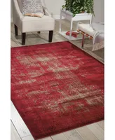 Long Street Looms Fate FAT01 Red 9'3" x 12'9" Area Rug