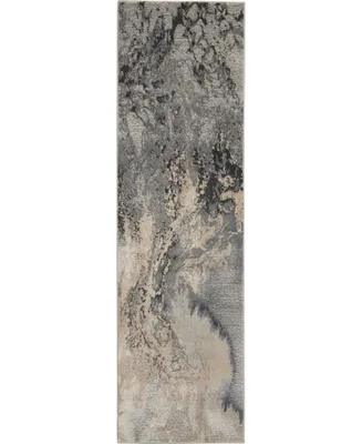 Long Street Looms Samuel SAM08 Gray 2'2" x 7'6" Runner Rug