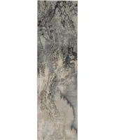 Long Street Looms Samuel SAM08 Gray 2'2" x 7'6" Runner Rug