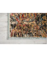 Long Street Looms Modino MOD06 Blue 2'2" x 7'6" Runner Rug