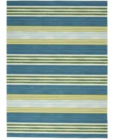 Long Street Looms Shady Brights SHA71 Green 5'3" x 7'5" Outdoor Area Rug