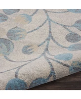 Long Street Looms Peace PEA03 Ivory 8'10" x 11'10" Area Rug