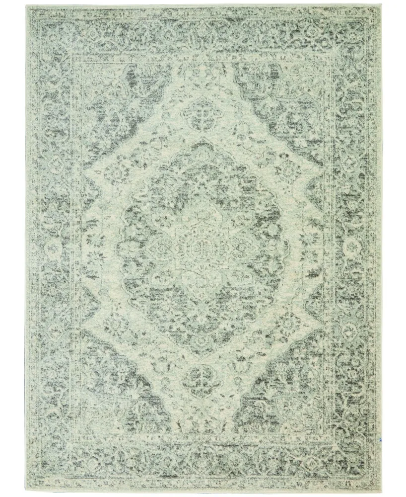 Long Street Looms Peace PEA05 Ivory 5'3" x 7'3" Area Rug