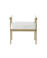 Tov Furniture Diva Faux Leather Bench