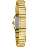 Caravelle Women's Gold-Tone Expansion Bracelet Watch 18x25mm