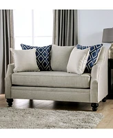 Furniture of America Cameron Park Upholstered Love Seat