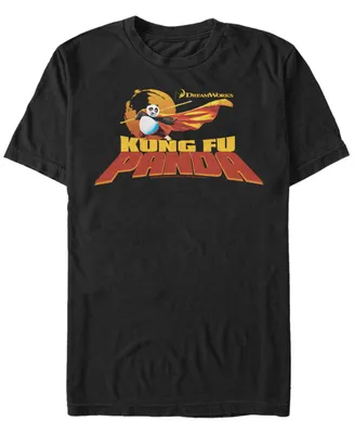 Fifth Sun Kung Fu Panda Men's Po Title logo Short Sleeve T-Shirt
