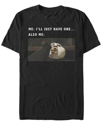 Fifth Sun Kung Fu Panda Men's Po Funny Hungry Meme Short Sleeve T-Shirt