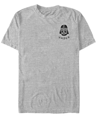 Fifth Sun Star Wars Men's Darth Vader Small Helmet Patch Short Sleeve T-Shirt