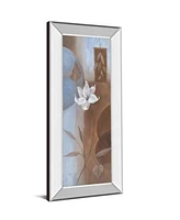 Classy Art White Flower Mirror Framed Print Wall Art Collection