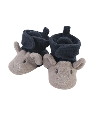 Hudson Baby Girls and Boys Elephant Cozy Fleece Booties