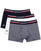 Lacoste Men's 3-Pk. Stretch Trunks