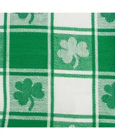 Design Imports Shamrock Woven Check Table Runner