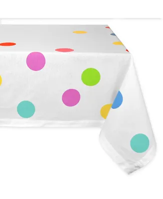 Design Imports Confetti Print Tablecloth