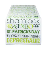 Design Imports St Patrick's Day Print Table Runner