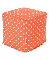 Majestic Home Goods Ikat Dot Ottoman Pouf Cube 17" x