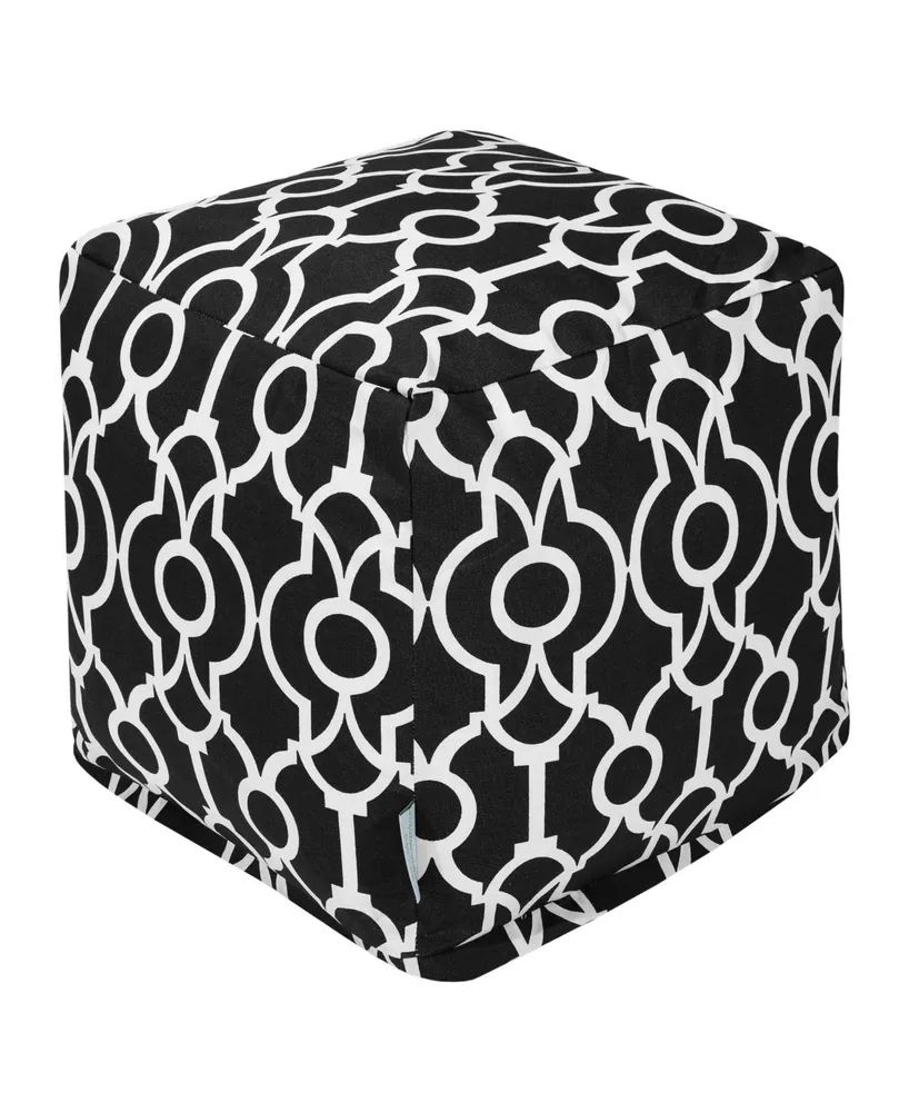 Majestic Home Goods Athens Ottoman Pouf Cube 17" x