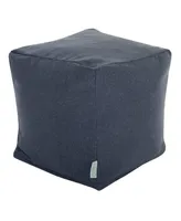 Majestic Home Goods Wales Ottoman Pouf Cube 17" x